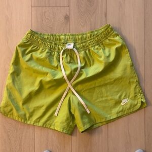 Nike Women's Lime Green Athletic Shorts